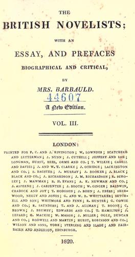Clarissa; or, The history of a young lady: comprehending the most important concerns of private life; and particularly shewing the distresses that may attend the misconduct both of parents and children, in relation to marriage ..