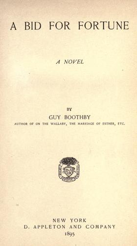 A bid for fortune, or, Dr. Nikola's vendetta