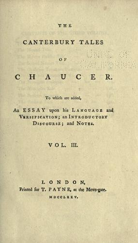 The Canterbury Tales