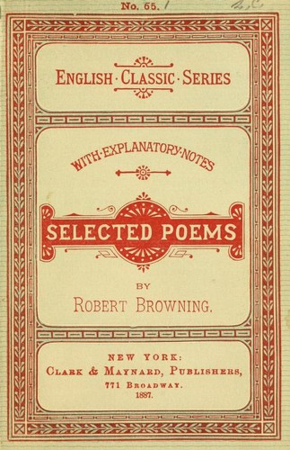 The complete works of Robert Browning Volume XVI
